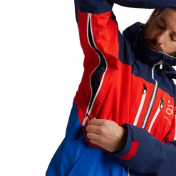 Burton [ak] Gore-Tex Swash Snowboardjacke Dress Blue/Flame Scarlet/Lapis Blue Herren -Skiausrüstung ak burton swash jacket dress blues 10001107 401 04 grosssZbKtPIIQs5mK