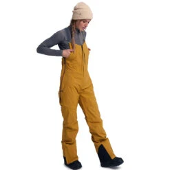 Burton [ak] Gore-Tex 2L Kimmy Bib Funktionshose Mit Latz Wood Trush Damen -Skiausrüstung burton ak gore Tex 2l kimmy bib pant 21284101960 02 gross