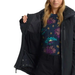 Burton [ak] Gore-Tex Embark Schneejacke True Black Damen -Skiausrüstung burton ak gore tex embark jacket 10010106001 02 gross