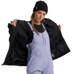 Burton [ak] Gore-Tex Upshift Wintersportjacke True Black Damen -Skiausrüstung burton ak gore tex upshift jacket 21282101001 04 gross