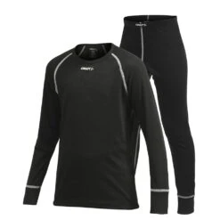 Craft Keep Warm Set Skiunterwäsche Black Kinder