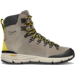 Danner Womens Arctic 600 Side-Zip 7 Winterschuhe Driftwood/Yellow Damen -Skiausrüstung danner arctic 600 67341 driftwood yellow 01 grosstMLANIjtcliOk
