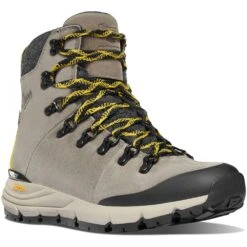 Danner Womens Arctic 600 Side-Zip 7 Winterschuhe Driftwood/Yellow Damen