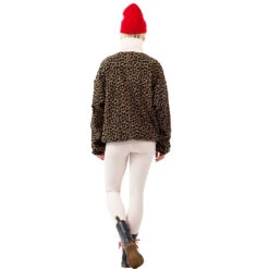 Eivy Ball Fleece Mid Layer Offwhite & Leopard Damen -Skiausrüstung eivy ball fleece 6221190218 6066 05 gross