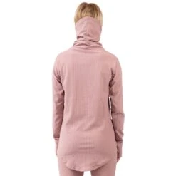 Eivy Icecold Gaiter Rib Langarmshirt Faded Woodrose Damen -Skiausrüstung eivy icecold gaiter rib top woodrose 6221190209 6065 03 gross