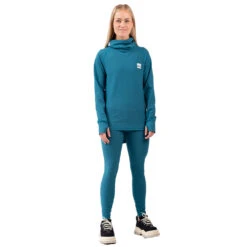 Eivy Icecold Rib Langarmshirt Deep Sea Damen -Skiausrüstung eivy icecold rib top 6221190208 6071 03 gross