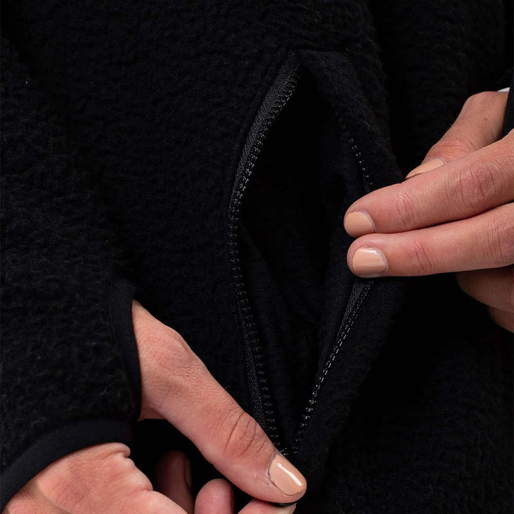 Eivy Redwood Sherpa Jacket Fleecejacke Black Damen 4 Eivy Redwood Sherpa Jacket Fleecejacke Black Damen – Bild 4