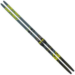 Fischer Aerolite Skate 60 Langlaufski Black/Yellow Damen, Herren