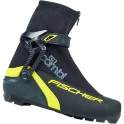 Fischer RC 1 Combi Langlaufschuhe Black/Yellow Herren
