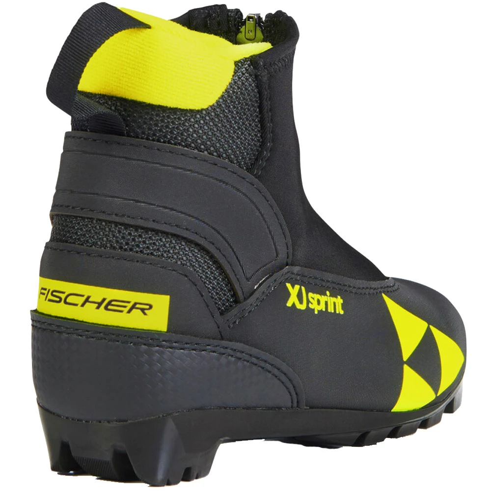 Fischer XJ Sprint Langlaufschuhe Black/Yellow Kinder 3 Fischer XJ Sprint Langlaufschuhe Black/Yellow Kinder – Bild 3