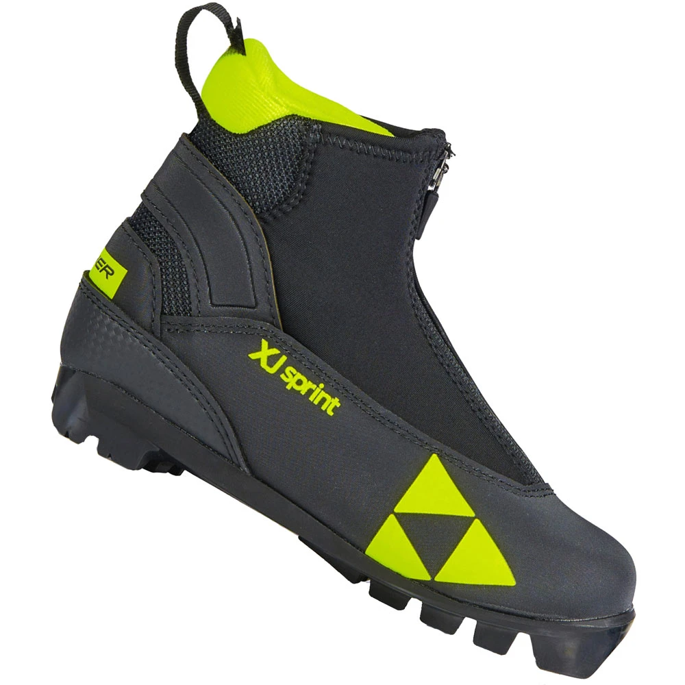 Fischer XJ Sprint Langlaufschuhe Black/Yellow Kinder 1 Fischer XJ Sprint Langlaufschuhe Black/Yellow Kinder