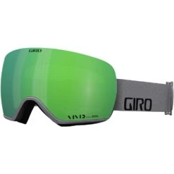 Giro Article Schneebrille Grey Wordmark/Vivid Emerald+Infrared Damen, Herren