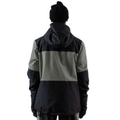 Jones Mountain Surf Snowboardjacke Herb Green Herren -Skiausrüstung jones mountain surfer jacket J23jkmts herb green 03 gross