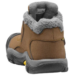 Keen Kootenay WP Children Winterstiefel Dark Earth/Yellow Kinder -Skiausrüstung keen kootenay wp dark earth 1013543 04 gross