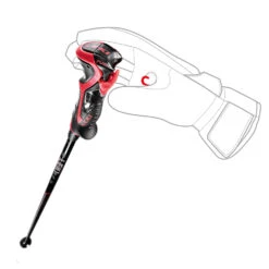 Leki Airfoil 3D Ski Alpin-Stöcke Schwarz/Rot Damen, Herren -Skiausrüstung leki airfoil 3d 65067951 02 gross