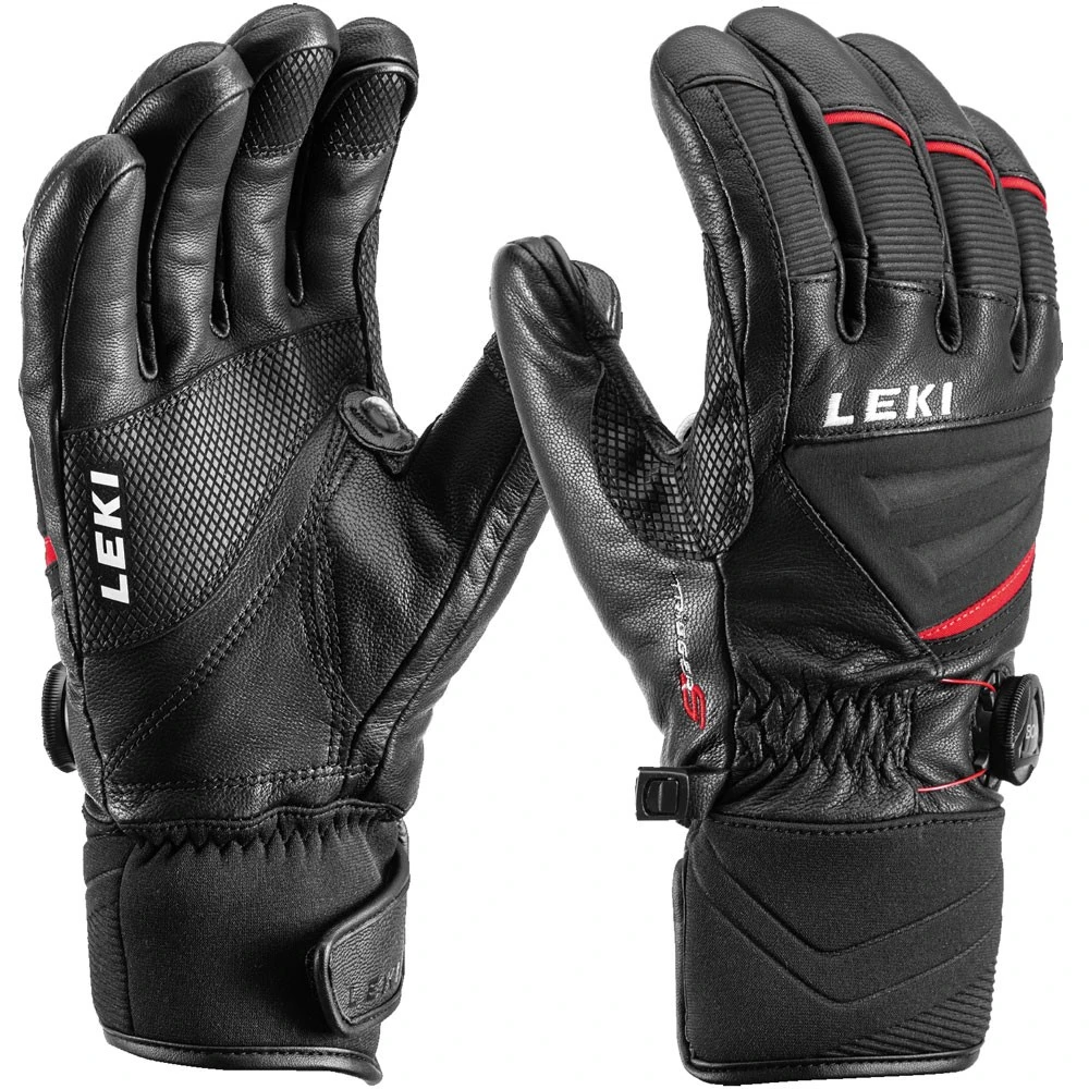 Leki Griffin Tune S Boa Skihandschuhe Black/Red Damen, Herren 1 Leki Griffin Tune S Boa Skihandschuhe Black/Red Damen, Herren