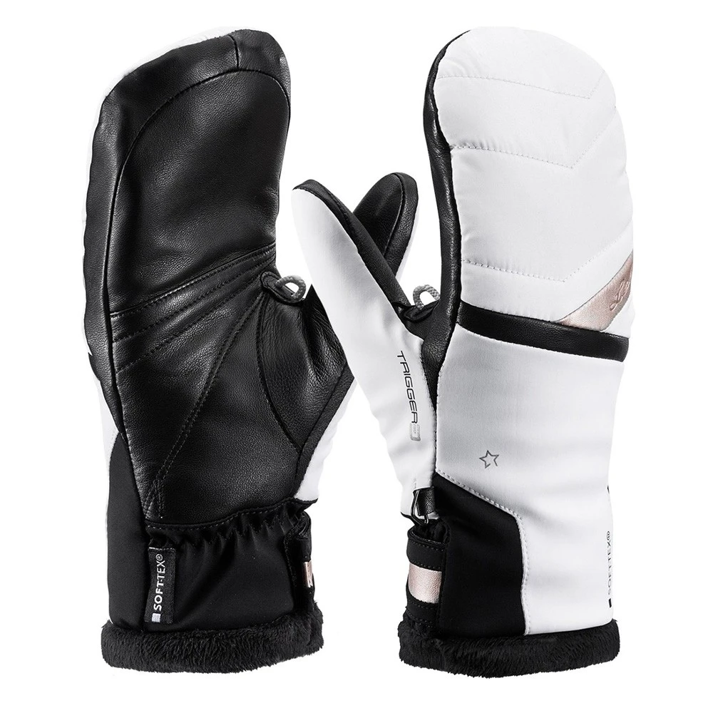 Leki Snowfox 3D Lady Mitten Fausthandschuhe Weiss/Gold Damen 1 Leki Snowfox 3D Lady Mitten Fausthandschuhe Weiss/Gold Damen