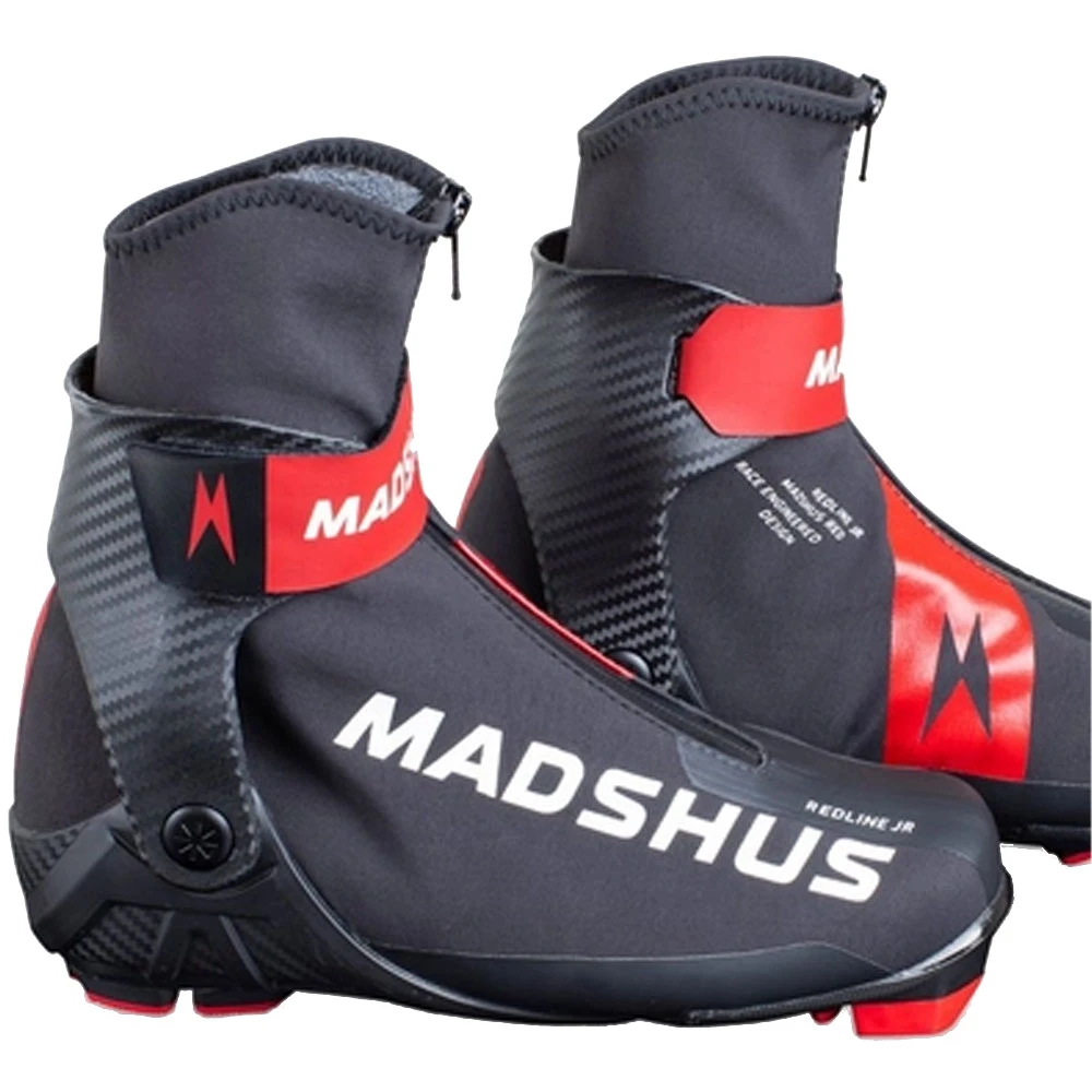 Madshus Redline JR Langlaufschuhe Black/Red Kinder 2 Madshus Redline JR Langlaufschuhe Black/Red Kinder – Bild 2