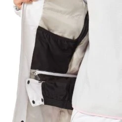 Oakley Beaufort RC Insulated Snowboardjacke White/Lunar Rock/Pink Flower Damen -Skiausrüstung oakley beaufort rc insulated foa500280 9n8 04 grosseaWTgNci5TB3n