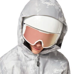 Oakley Holly Skijacke Grey Mountain Damen -Skiausrüstung oakley holly foa500124 9m1 grey 03 gross