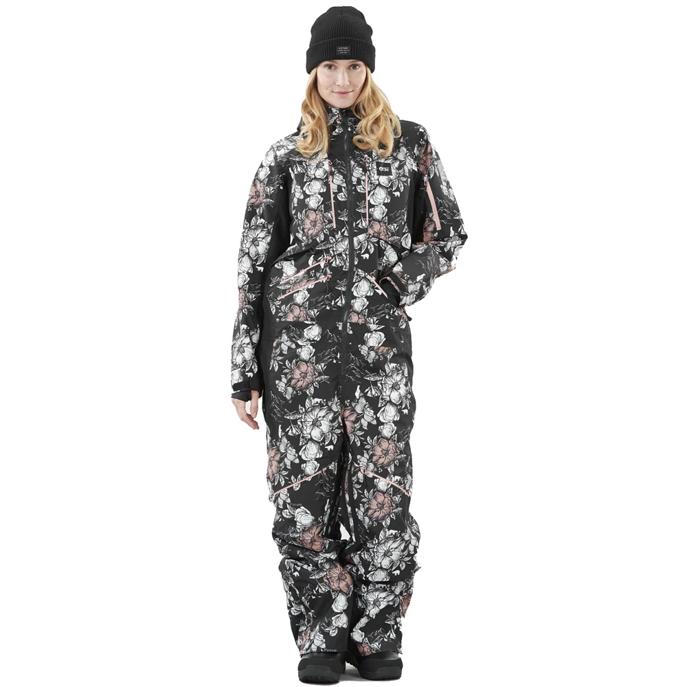 Picture Xena Skianzug Peonies Black Damen 1 Picture Xena Skianzug Peonies Black Damen