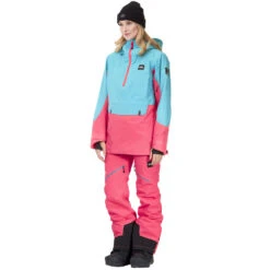 Picture Tanya Snowboardjacke Light Blue Pink Damen -Skiausrüstung picture tanya wvt190 light blue pink 02 gross