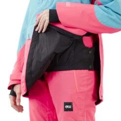 Picture Tanya Snowboardjacke Light Blue Pink Damen -Skiausrüstung picture tanya wvt190 light blue pink 05 gross