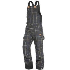 Picture Yakoumo Bib Latz-Wintersporthose Black Tartan Herren -Skiausrüstung picture yakoumo bib pant mpt096 black tartan 03 grossmaP3KXQ3PZJ82