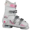 Roces Idea Free Skischuhe White/Deep Pink Kinder