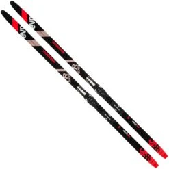 Rossignol Evo XC-55 R-Skin Langlaufset Black/Red Damen, Herren
