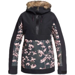 Roxy Shelter Skijacke True Black Poppy Damen -Skiausrüstung roxy shelter erjtj03214 kvj3 true black poppy 04 grossokzAn7Ue6CUrp