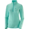 Salomon Discovery Half-Zip Langarmshirt Yucca Heather Damen