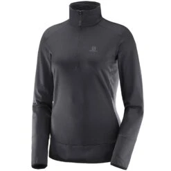 Salomon Discovery Half-Zip Funktionsshirt Black Damen