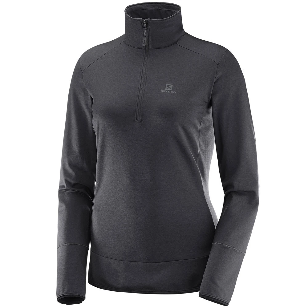 Salomon Discovery Half-Zip Funktionsshirt Black Damen 1 Salomon Discovery Half-Zip Funktionsshirt Black Damen