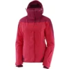 Salomon Icerocket Skijacke Jalapeno Red/Beet Red Damen