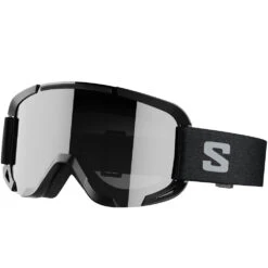 Salomon Player Combo Skihelm Inklusive Brille Black Kinder -Skiausrüstung salomon player combo 471858 black 02 gross
