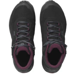 Salomon Shelter Winterwanderschuhe Black/Ebony/Wine Tasting Damen -Skiausrüstung salomon shelter cs wp 411105 black 02 gross