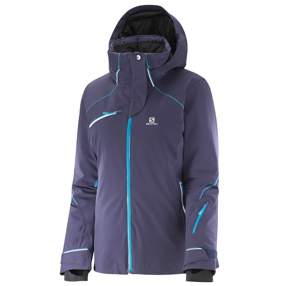 Salomon Speed Skijacke Nightshade Grey Damen 1 Salomon Speed Skijacke Nightshade Grey Damen
