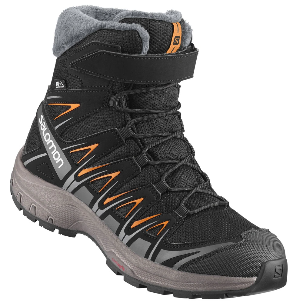 Salomon XA Pro 3D Winter Winter-Schuhe Black/Magnet/Tangelo Kinder 1 Salomon XA Pro 3D Winter Winter-Schuhe Black/Magnet/Tangelo Kinder