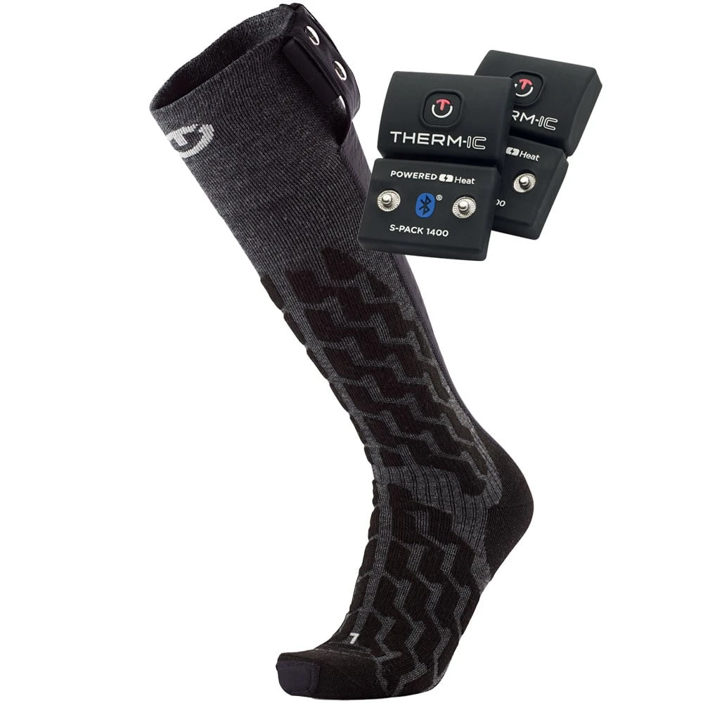 Therm-ic Heat Fusion Uni Set 1400B Heiz-Socken Black/Grey Damen, Herren 1 Therm-ic Heat Fusion Uni Set 1400B Heiz-Socken Black/Grey Damen, Herren