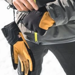 Therm-ic Ski Light Gloves Heiz-Handschuhe Black/Yellow Damen, Herren -Skiausrüstung thermic ski light t46 0400 001 04 gross7E3LSOuVxXTdp