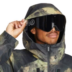 Volcom Brighton Pullover Wintersportjacke Camouflage Herren -Skiausrüstung volcom brighton pullover g0652315 cam 03 gross
