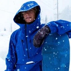 Volcom Brighton Pullover Snowboardjacke Bright Blue Herren -Skiausrüstung volcom brighton pullover g652210 bbl 04 gross