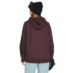 Volcom Costus Kapuzenpullover Black Plum Damen -Skiausrüstung volcom costus pullover fleece h4152305 bpm 03 gross