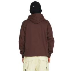 Volcom D.I. Fleece Hoodie Brown Herren -Skiausrüstung volcom di fleece g4152304 brn 03 gross