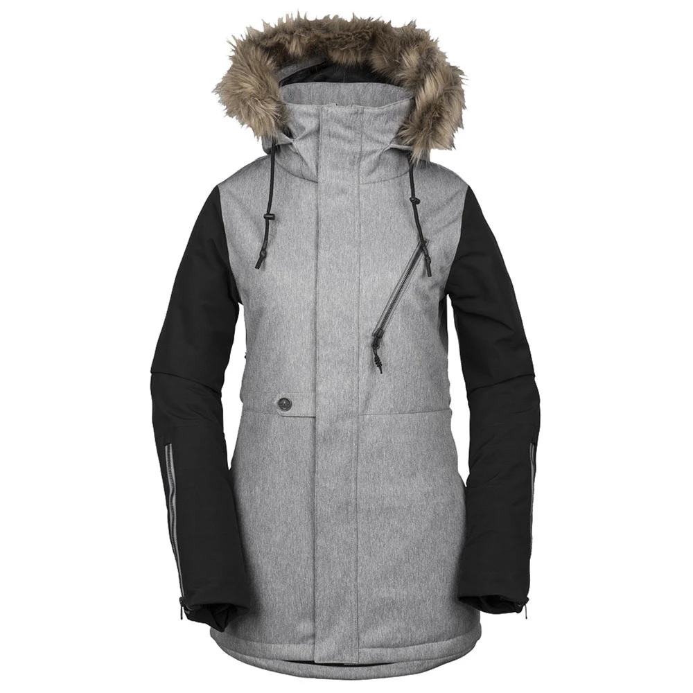 Volcom Fawn Insulated Skijacke Heather Grey Damen 1 Volcom Fawn Insulated Skijacke Heather Grey Damen