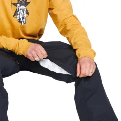 Volcom L Gore-Tex Skihose Black Herren -Skiausrüstung volcom l gore tex pant g1352303 blk 04 gross