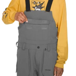 Volcom Roan Bib Skihose Dark Grey Herren -Skiausrüstung volcom roan bib overall g1352306 dgr 04 gross8dcQiN4VpUB5B