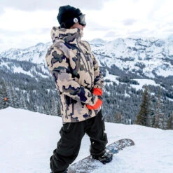 Volcom TDS Infrared Gore-Tex Wintersportjacke Drill Khaki Herren -Skiausrüstung volcom tds infrared gore tex g0452201 dlk 08 gross6x3M5QSLQijNk